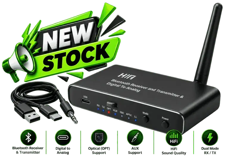 Bluetooth Receiver Transmitter DAC new stock